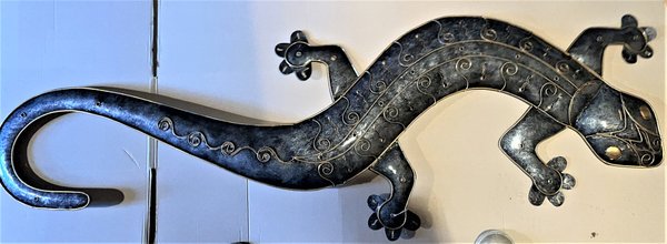 Gecko en fer forgé de 150 cm