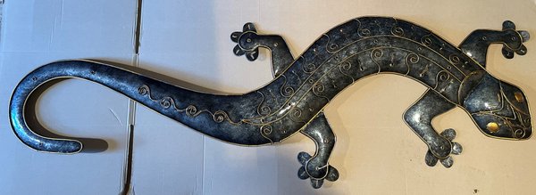 Gecko en fer forgé de 150 cm